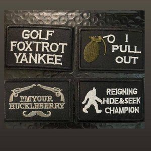 FLAPI 4 pcs Tactical Funny Patch Hook & Loop